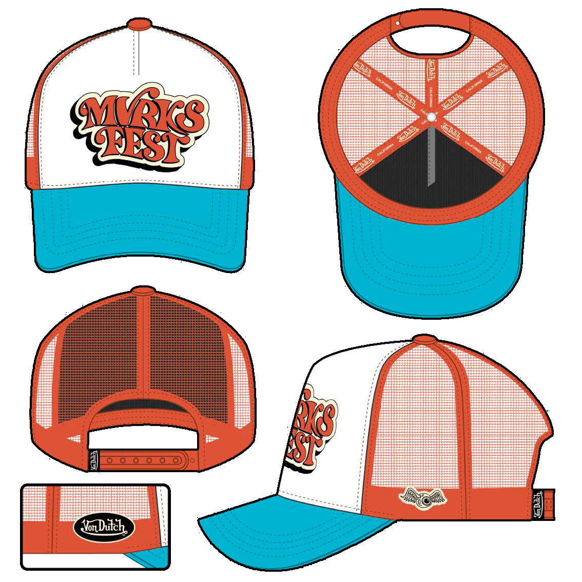 MVRKSFEST Von Dutch color Cap