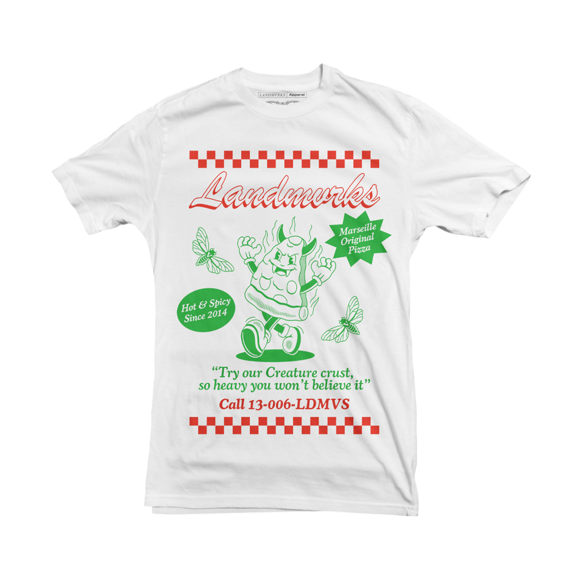 Pizza White Tee