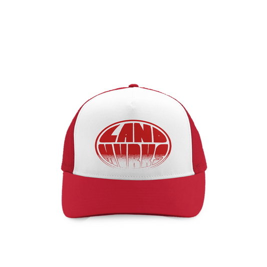 Grunge Logo Red Trucker