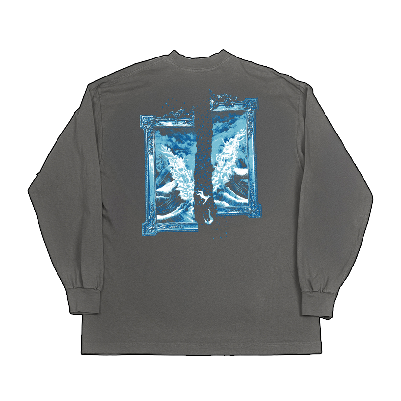 Eyes Faded Grey Longsleeve